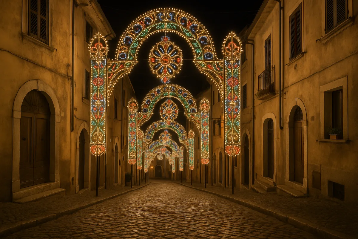 Curiosità sulle luminarie storiche delle feste in Ciociaria: quando vedere gli allestimenti più spettacolari