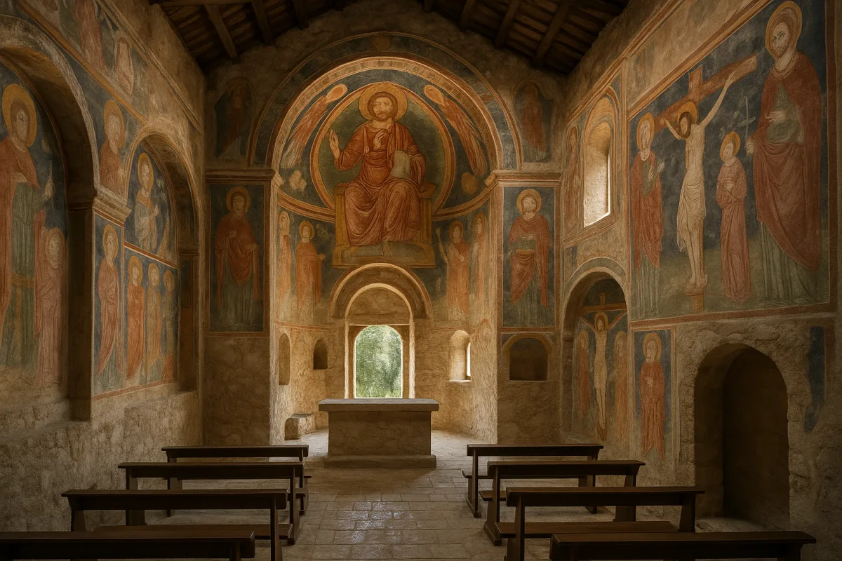 Dove ammirare affreschi antichi tra Cassino e Val di Comino? Itinerario per veri appassionati